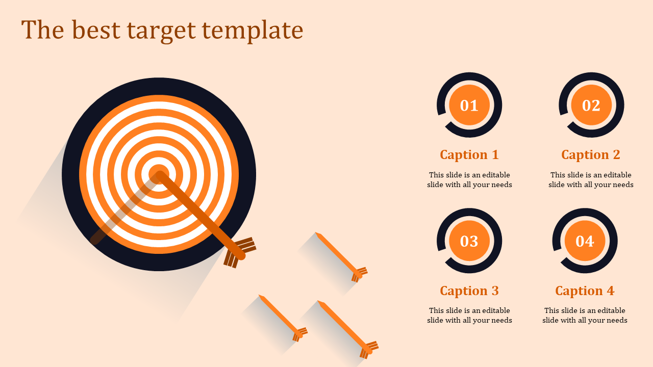 Navigate Target Template PowerPoint Presentation Design
